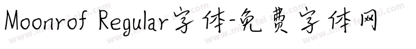 Moonrof Regular字体字体转换